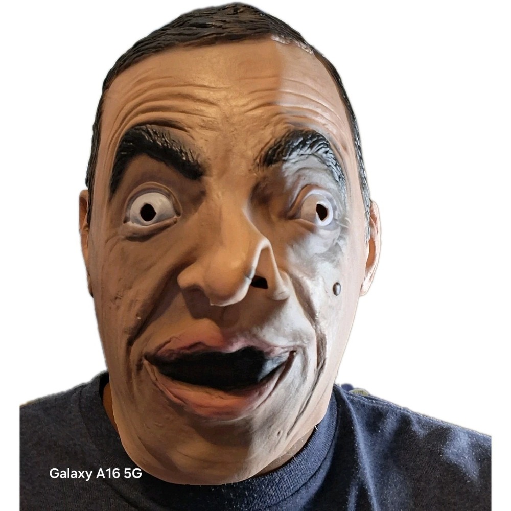 Mr Bean Masquerade Halloween Latex Fancy Head Mask Carnival Party Roleplay Adult